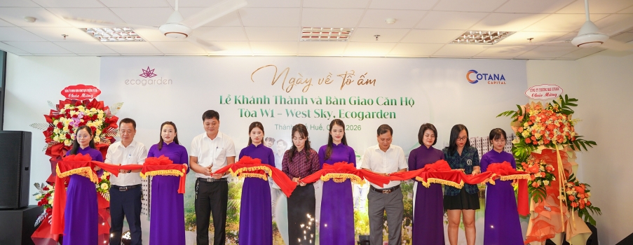 LỄ KHÁNH THÀNH VÀ BÀN GIAO CĂN HỘ TÒA W1 – WEST SKY (OXH1). ECOGARDEN CÙNG NGÀY HỘI CƯ DÂN VỀ TỔ ẤM